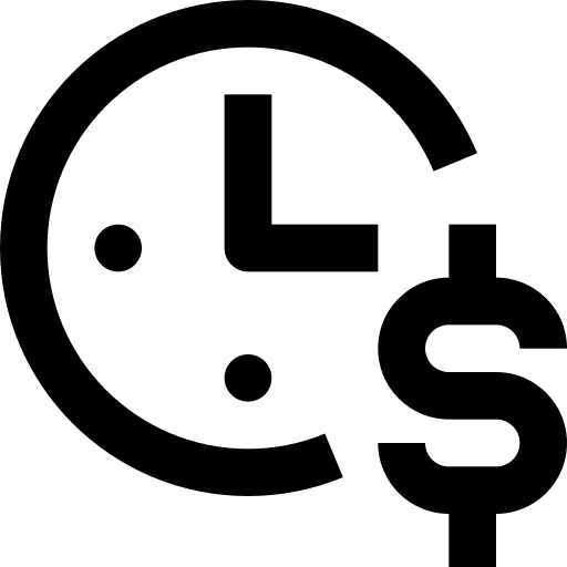 Time is money time time is money business and finance icon