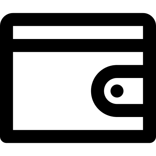 Wallet business and finance wallet money icon