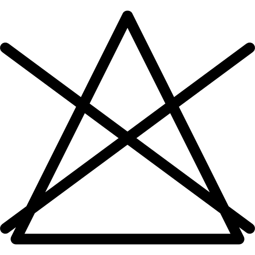 Bleach signs no chemical icon