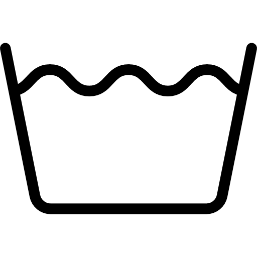 Wash machine shapes and symbols wash icon