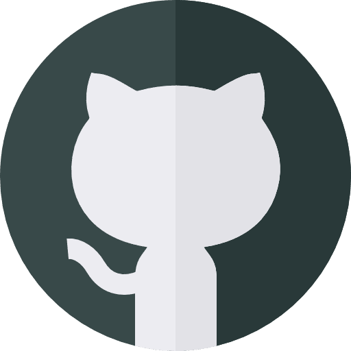 Github cat rounded logotype icon