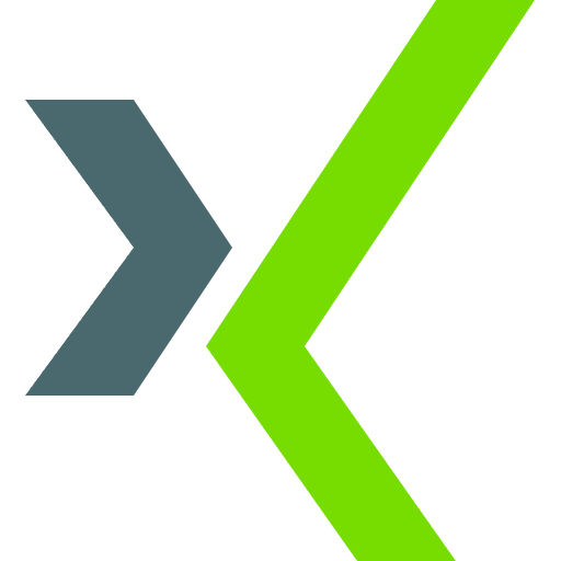 Xing conversation logotype brand icon Xing conversation logotype brand icon