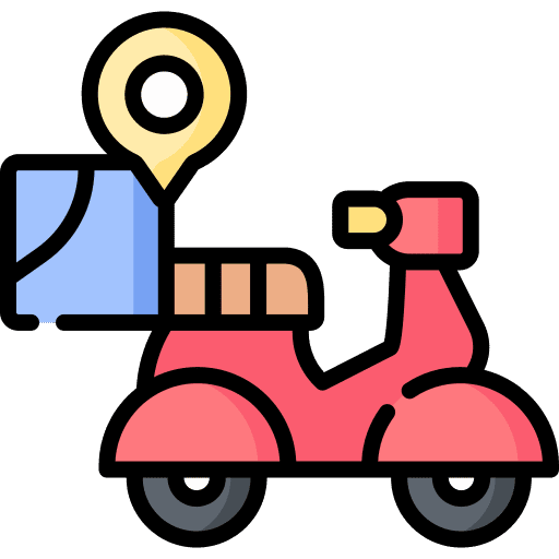 Delivery bike motorcycle placeholder location icon Delivery bike motorcycle placeholder location icon