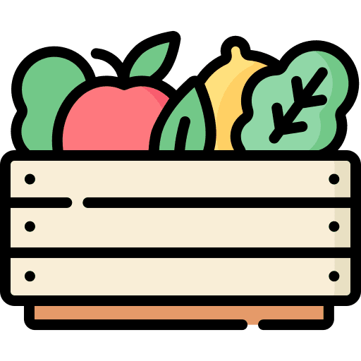Vegetables agriculture harvest food icon