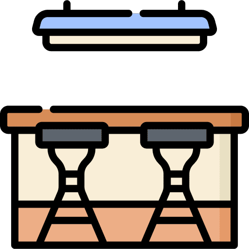 Bar counter beverage stool bar icon Bar counter beverage stool bar icon