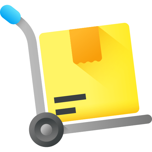 Shipping commerce and shopping trolley consignment icon Shipping commerce and shopping trolley consignment icon