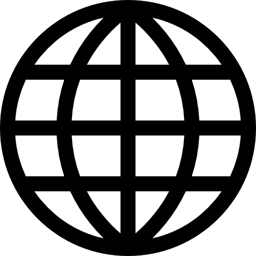 Global earth grid business and finance multimedia icon