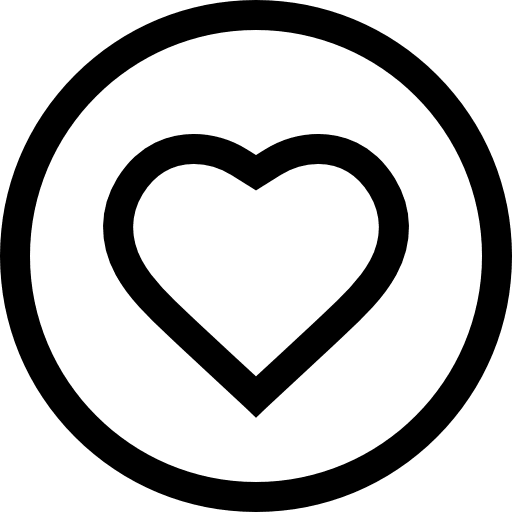 Love heart like peace icon Love heart like peace icon