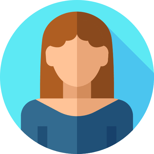 Woman brown hair avatar woman icon
