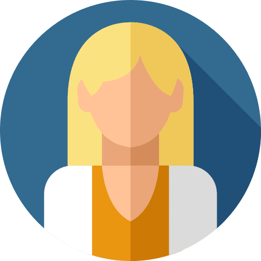 Woman female caucasian blonde icon