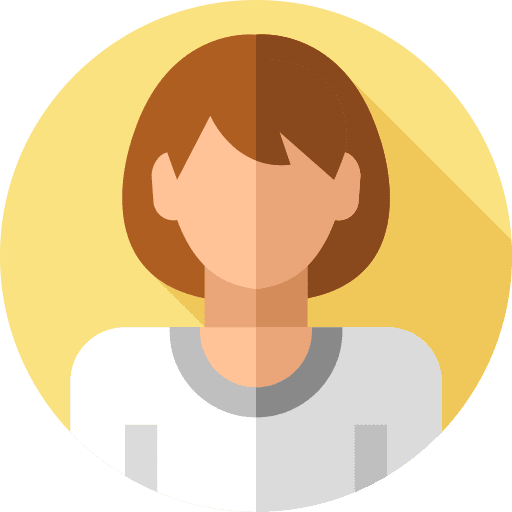 Woman girl people brown hair icon