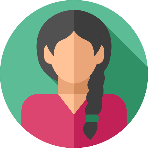 Woman woman user black hair icon