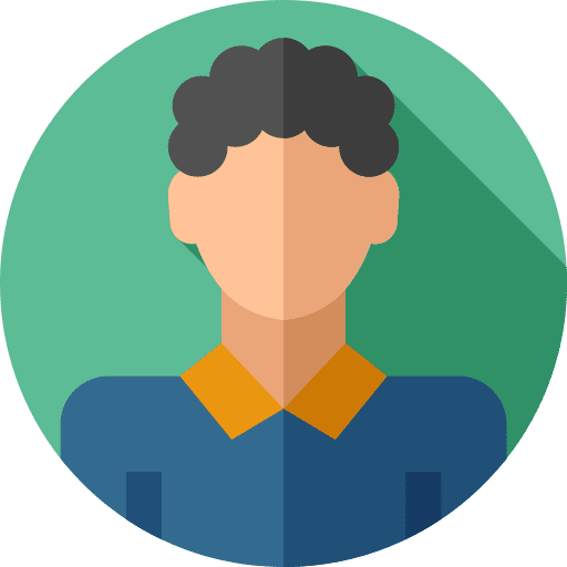 Man afro hair user man icon