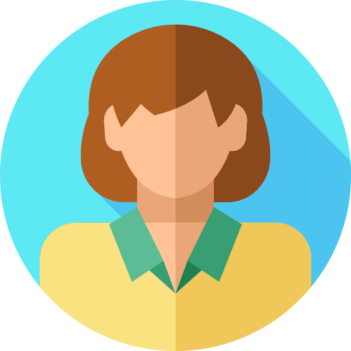 Woman brown hair avatar female icon