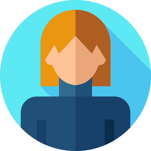 Woman girl redhead user icon