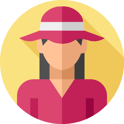 Woman hat avatar woman icon