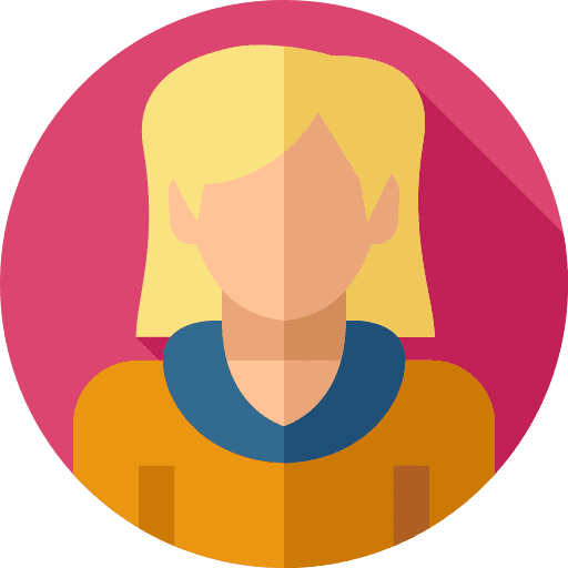 Woman people user blonde icon