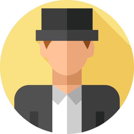 Man caucasian hat user icon