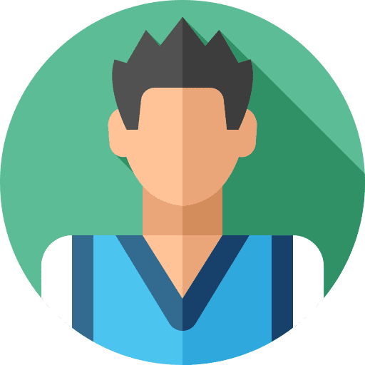 Man caucasian male black hair icon