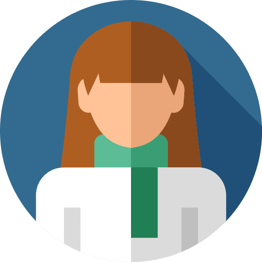 Woman brown hair avatar female icon