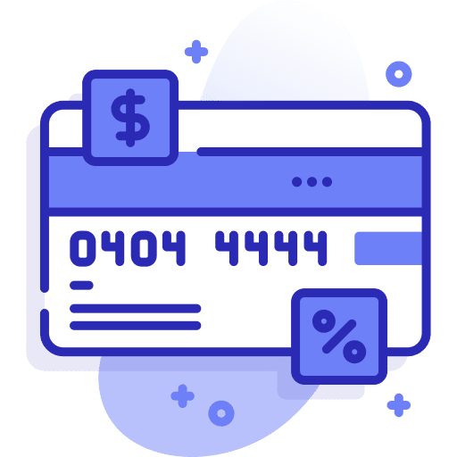 Credit card bank banking business and finance icon