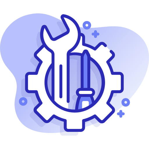 Maintenance tools wrench improvement icon