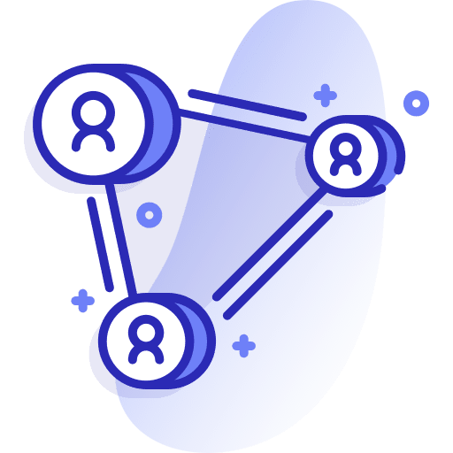 Team crowd groups networking icon