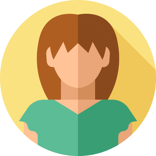 Woman brown hair woman caucasian icon