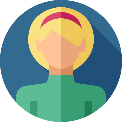 Woman people caucasian headband icon