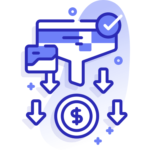 Funnel funnel money dollars icon Funnel funnel money dollars icon