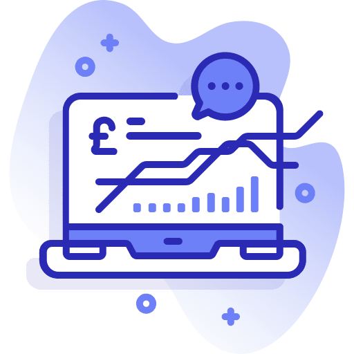 Report laptop marketing analysis icon Report laptop marketing analysis icon