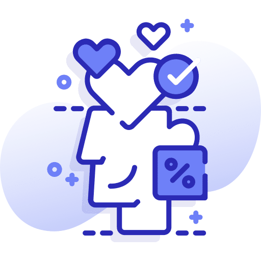 Love love head marketing icon Love love head marketing icon