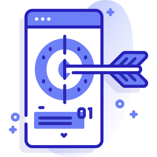 Target target objectives marketing icon Target target objectives marketing icon