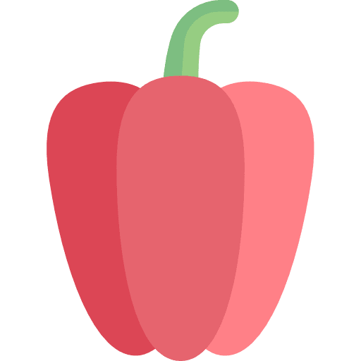 Bell pepper healthy food vegetarian vegan icon