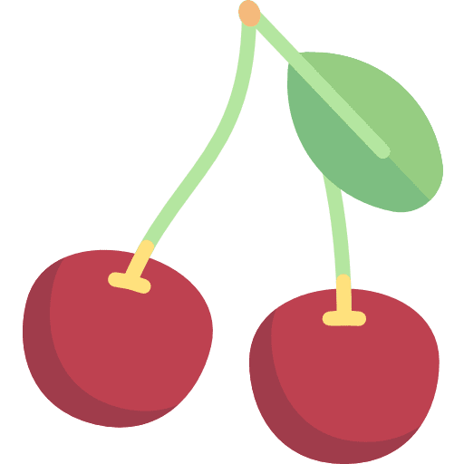 Cherry cherry food and restaurant organic icon