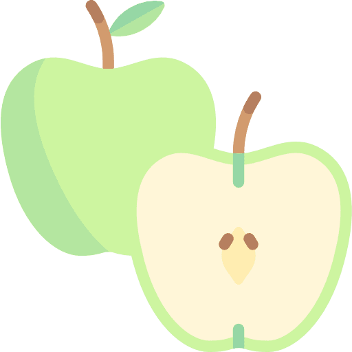 Apple vegan vegetarian food and restaurant icon