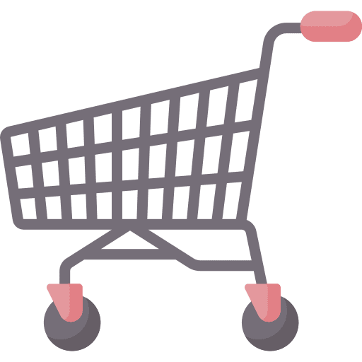 Shopping cart supermarket trolley purchase icon