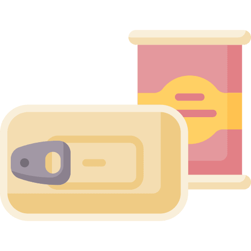 Canned food preserved conserve container icon