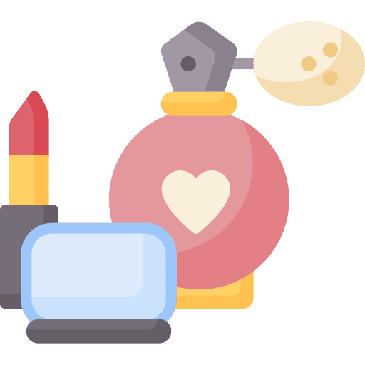 Cosmetic perfume mirror beauty icon