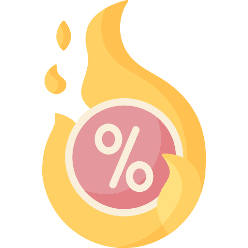 Offer discount hot sale percent icon