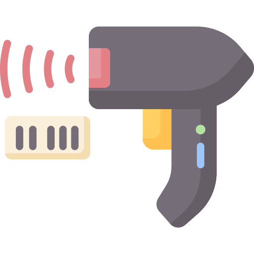 Barcode store scanner price icon