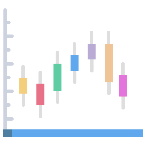Plot data computer visualization icon