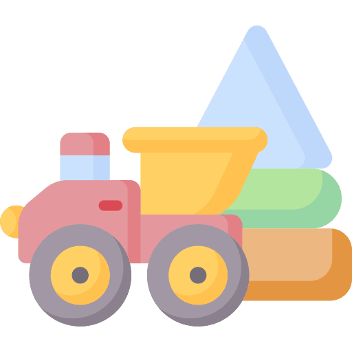 Toy pyramid childhood child icon