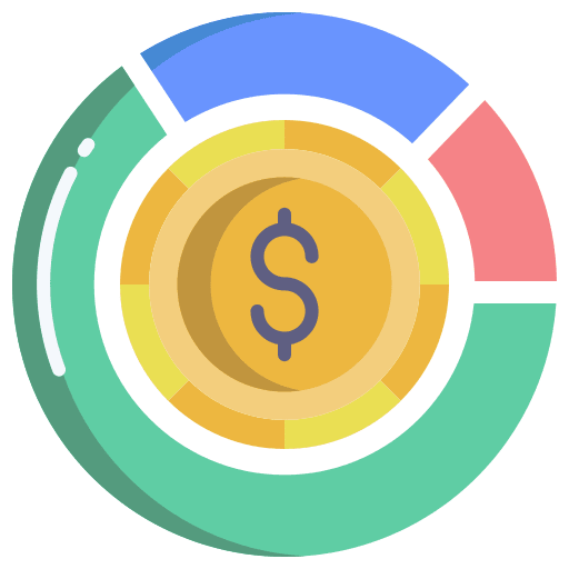 Dollar diagram process system icon Dollar diagram process system icon
