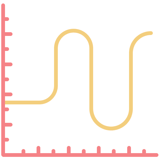 Graph stats line graph business icon Graph stats line graph business icon