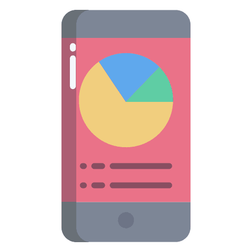 Mobile mobile device investment icon Mobile mobile device investment icon