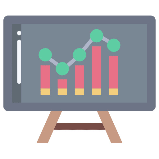 Presentation graph report growth icon Presentation graph report growth icon