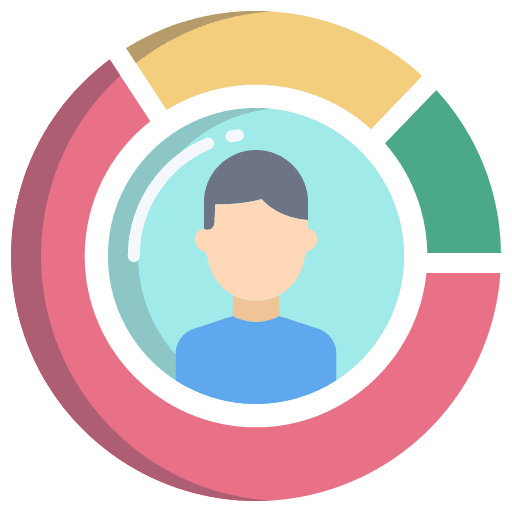 Skills chart user people icon Skills chart user people icon