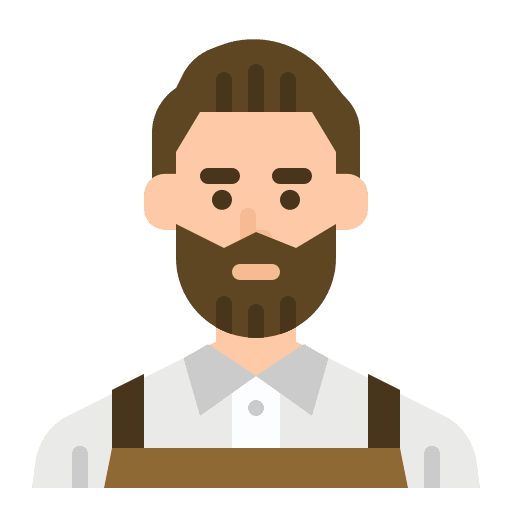 Barista user beard avatar icon