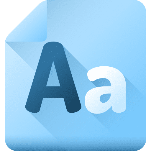 Font writing tool text font icon